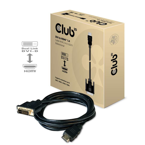 Club 3D CAC-1210 - videokabel - HDMI / DVI - 2 m - Foto 2