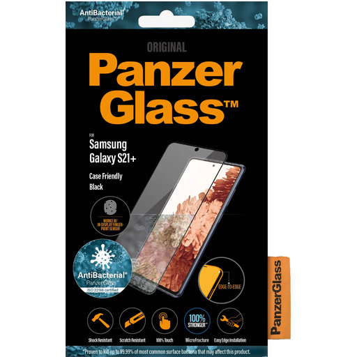 PanzerGlass Samsung Galaxy S21 Plus CF Black Super+ Glass - Foto 1