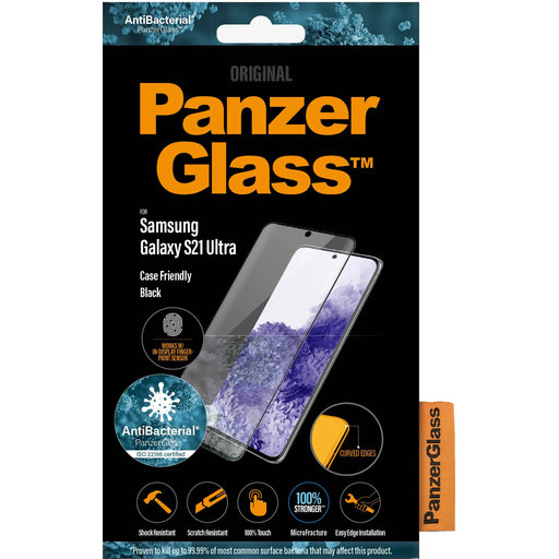  PanzerGlass Samsung Galaxy S21 Ultra CF Black Super+ Glass