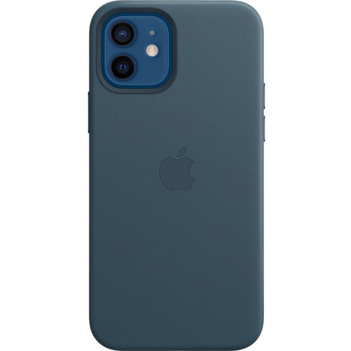 Apple iPhone 12/12 Pro Leather Case with MagSafe Baltic Blue