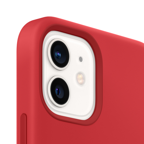 iPhone 12 / 12 Pro Silicone Case with MagSafe (PRODUCT) RED MHL63ZM/A - Foto 3