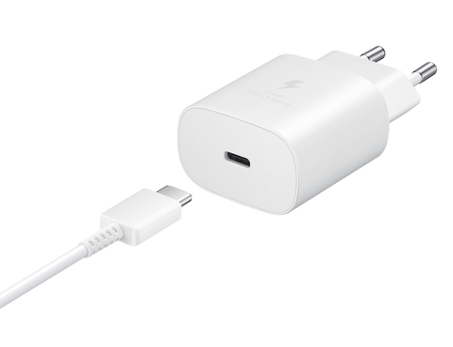 USB-C Wall Charger 25W White incl USB-C to USB-C cable 1m EP-TA800 Wit - Foto 1